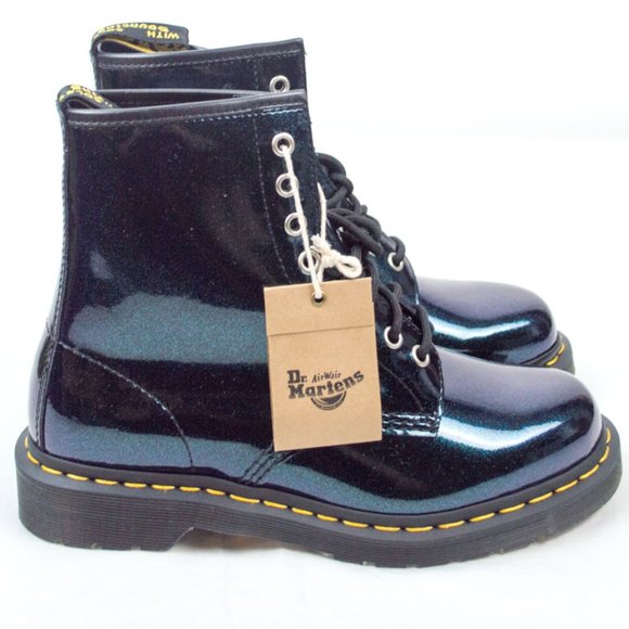 1460 farrah glitter boot teal
